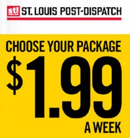 St. Louis Post Dispatch ~ Choose Your Package For $1.99 Per Week - STL Mommy
