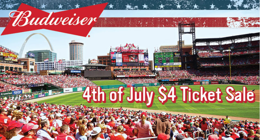 St. Louis Cardinals 4th of July $4 Ticket Sale - STL Mommy