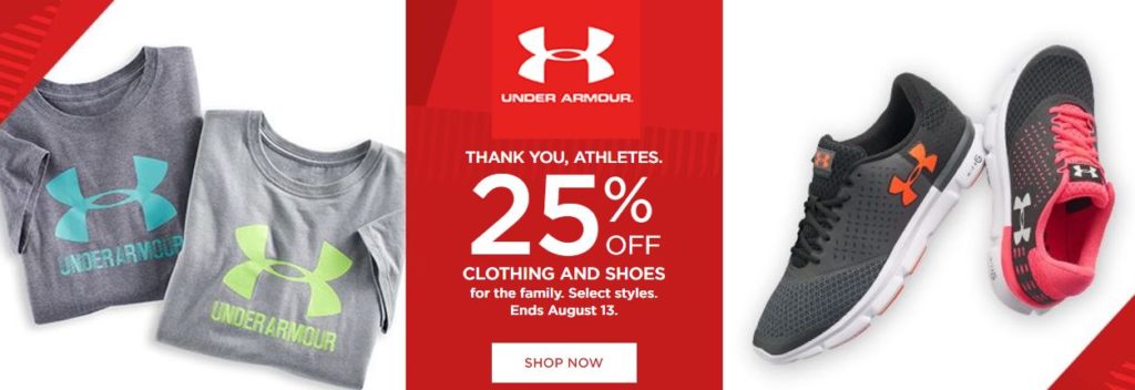 under armour on sale at kohls
