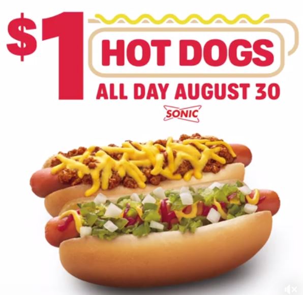 Sonic 1 Hot Dogs All Day *Today ONLY* STL Mommy