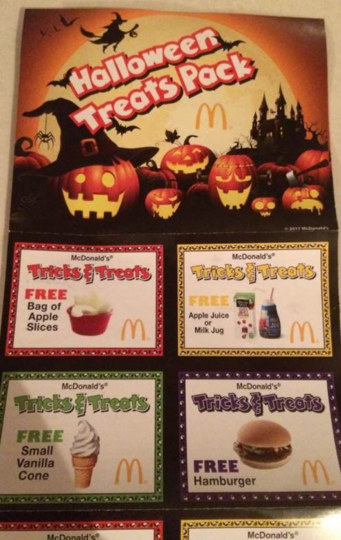 McDonald&#39;s Halloween Coupon Books $1.50 - Includes 12 Freebies - STL Mommy