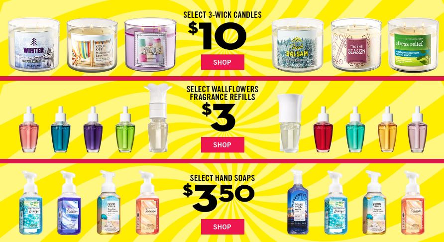 Bath Body Works Semi Annual Sale Prices Up To 75 Off