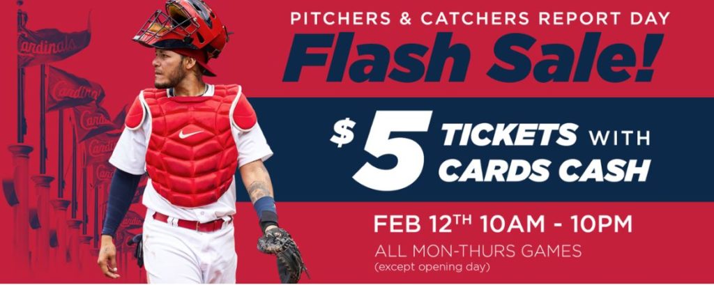 St. Louis Cardinals $5 Tickets With Cards Cash Flash Sale - STL Mommy