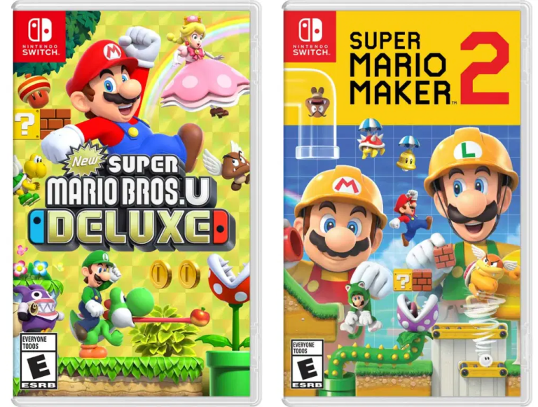 Super Mario Bros U Deluxe & Super Mario Maker 2 Nintendo Switch Games  $39.99 Shipped | STL Mommy