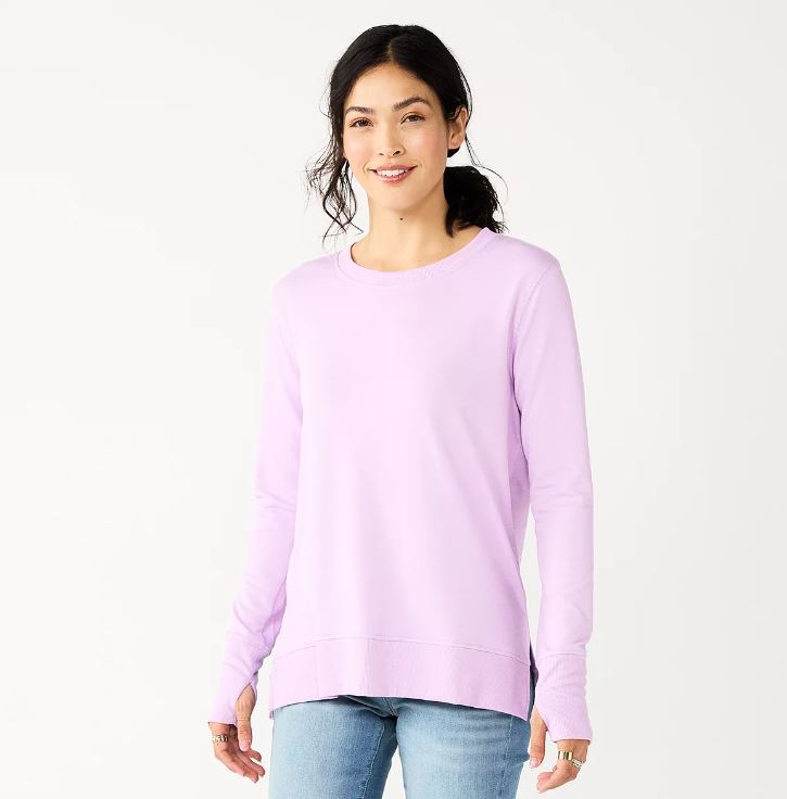 Women's Sonoma Goods For Life® Super Soft Solid Tunic Sweatshirts